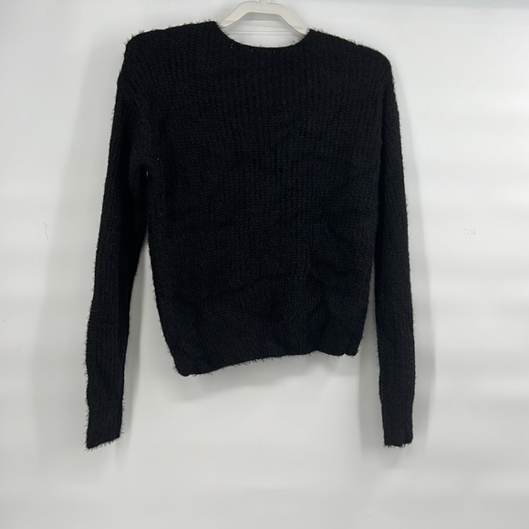 NOBO black soft sweater pearl details size medium ballet cute girly - Picture 8 of 9